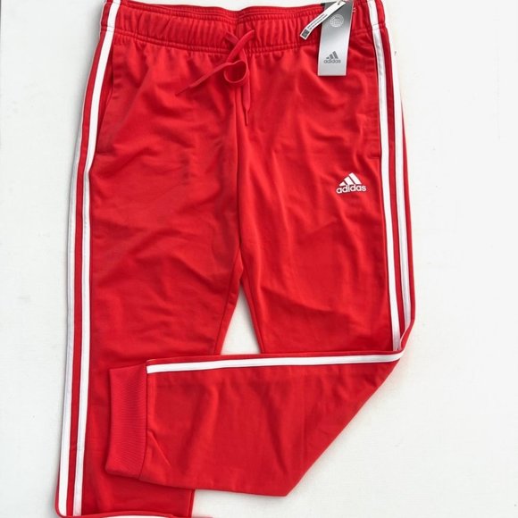 Adidas HD4287 Warm Up Slim Tapered Track  Pants Turbo / White - Picture 2 of 3